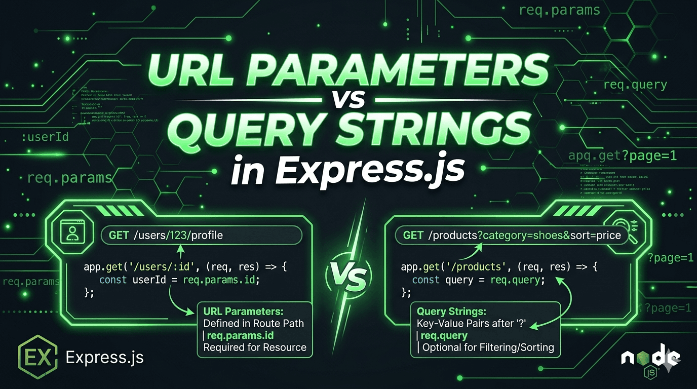 URL Parameters vs Query Strings in Express.js