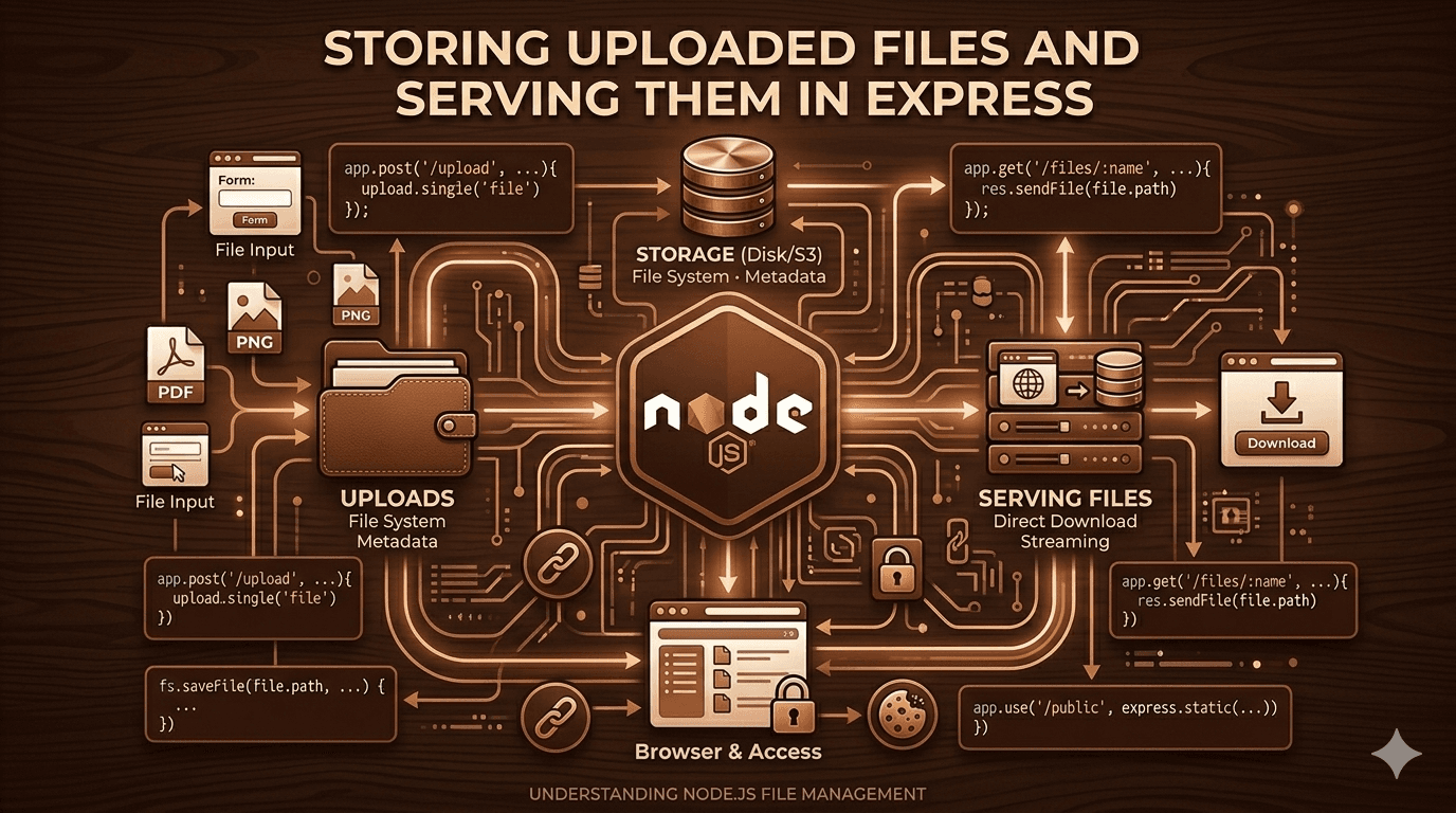 Storing Uploaded Files and Serving Them in Express